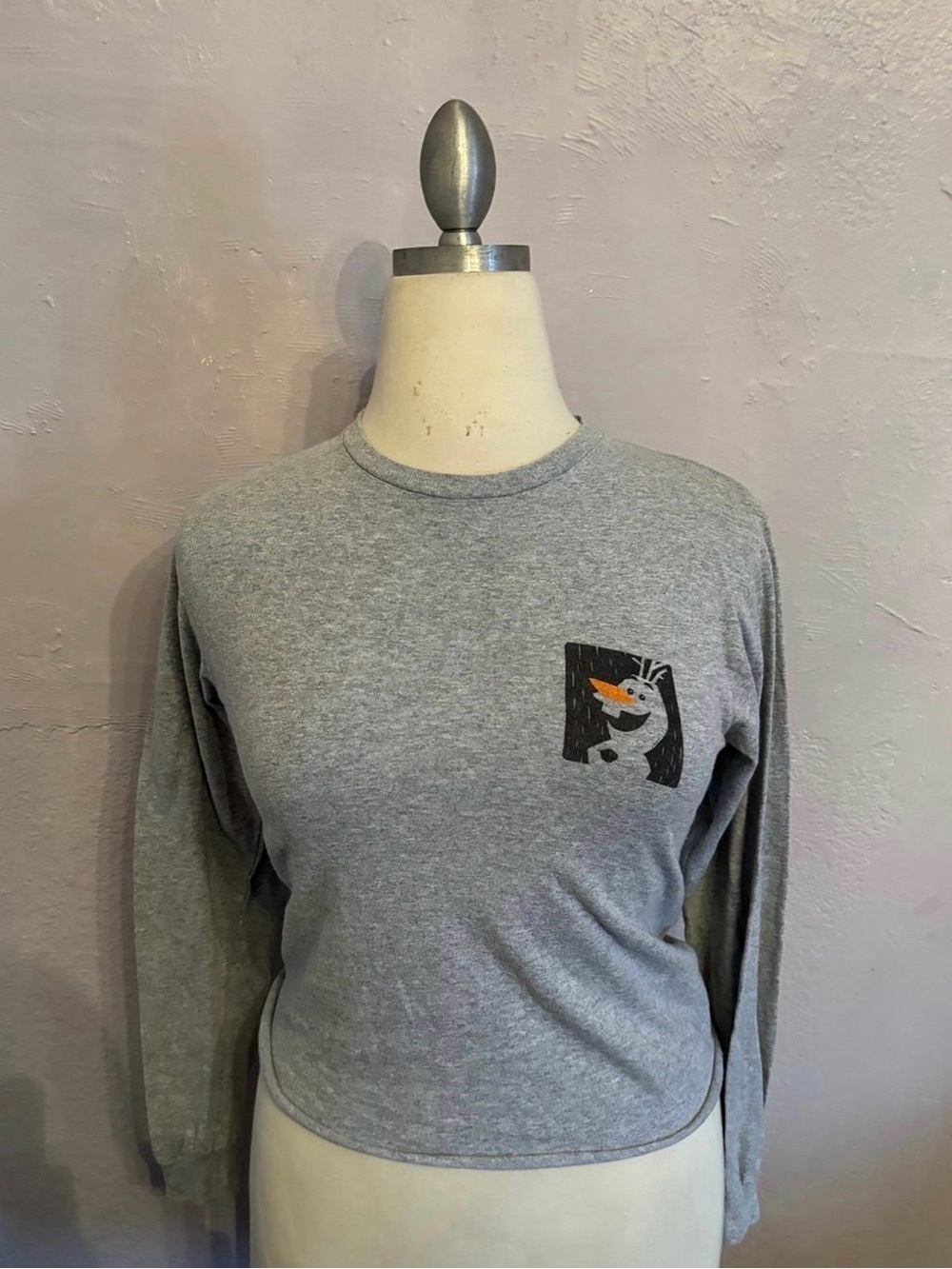 Frozen crop top Long Sleeve